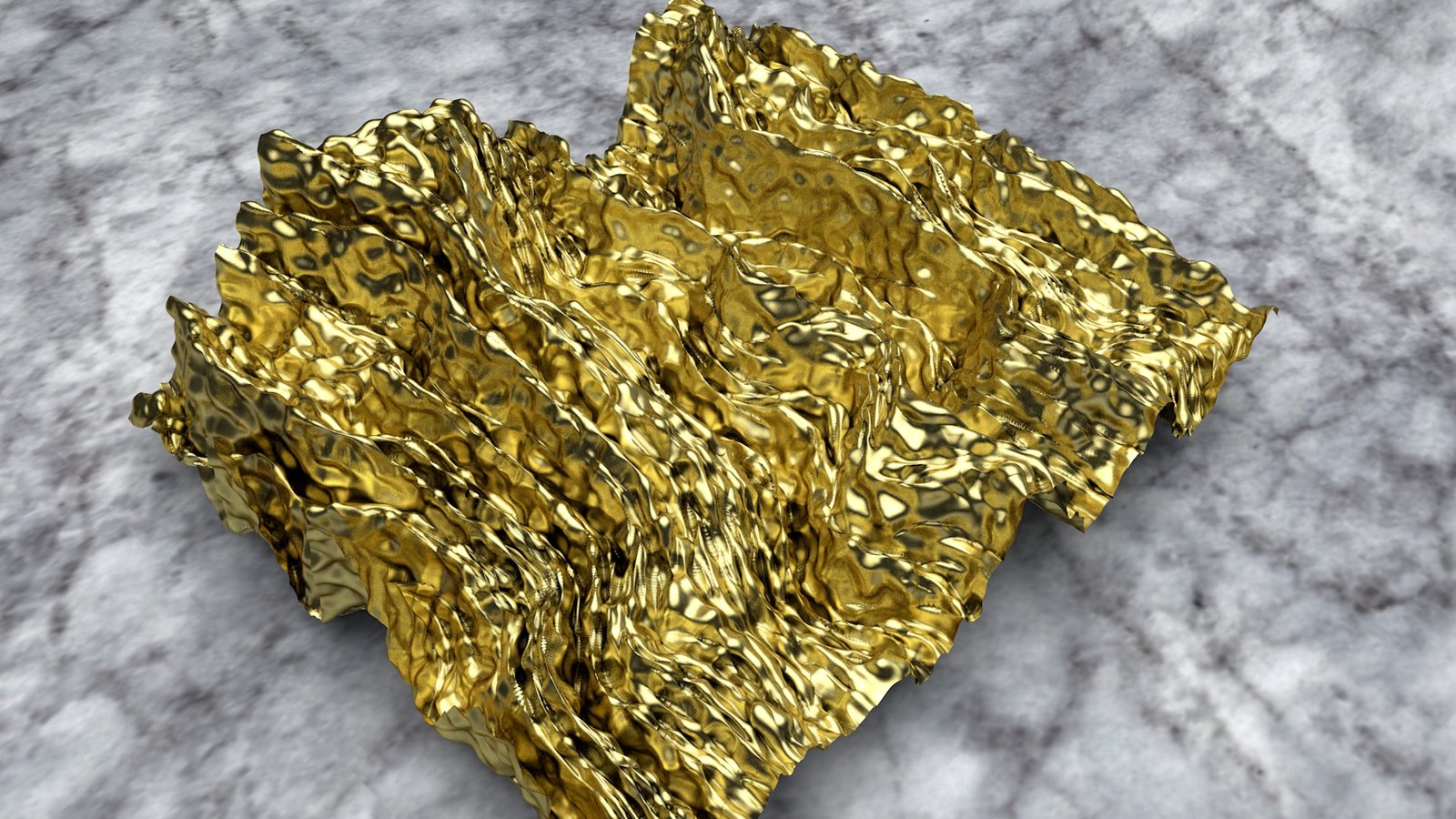 Gold Octane Cinema 4D fluid cloth background texture